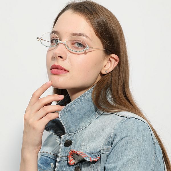 wholesale sunglasses women semi-rimless oval reading vintage style crystal luxury clear lens trendy sun glasses oculos feminino, White;black
wholesale sunglasses women semi-rimless oval reading vintage style crystal luxury clear lens trendy sun glasses oculos feminino, White;black