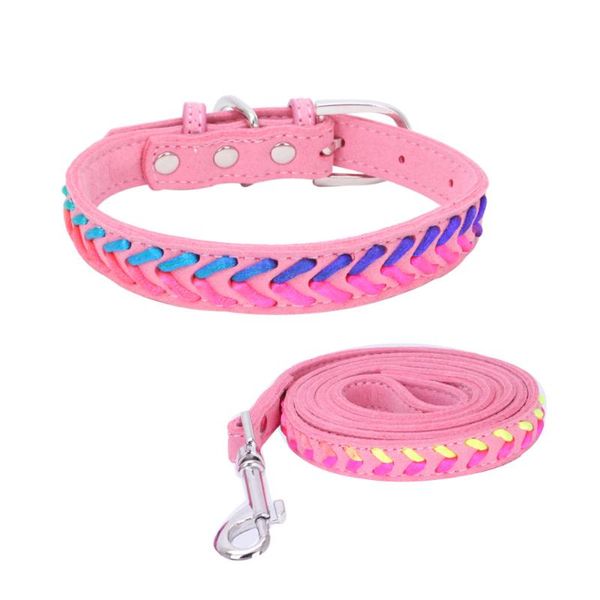 pet collars double layer soft microfiber colorful handmade weaving collar and leashes for dog cats &
pet collars double layer soft microfiber colorful handmade weaving collar and leashes for dog cats &
