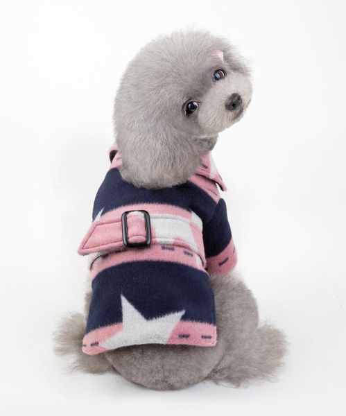 dog apparel cat coat hoodie woolen cloth star pet puppy jacket winter warm outfit clothes 5 sizes 2 colours 
dog apparel cat coat hoodie woolen cloth star pet puppy jacket winter warm outfit clothes 5 sizes 2 colours