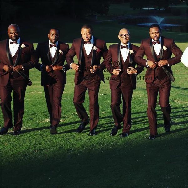 men's suits & blazers fashion burgundy men for wedding 3 pieces jacket vest pants set groomsman tuxedos casual groom man prom party bla, White;black
men's suits & blazers fashion burgundy men for wedding 3 pieces jacket vest pants set groomsman tuxedos casual groom man prom party bla, White;black