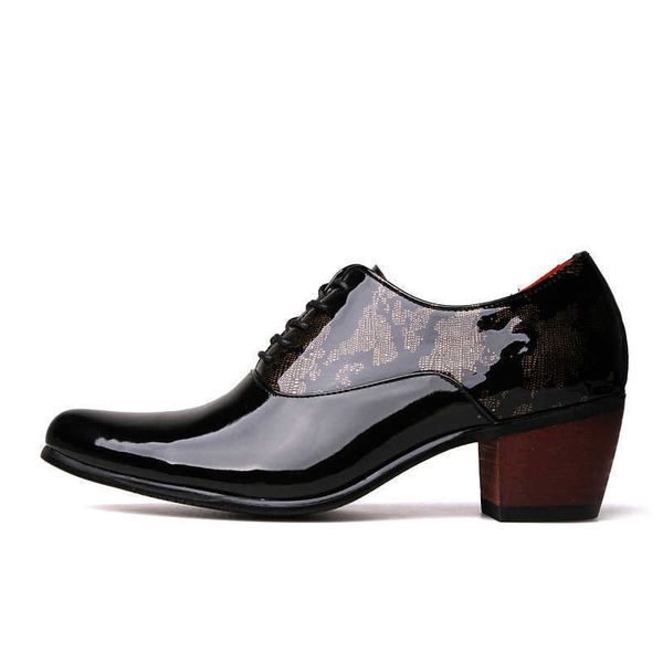 elling classic luxury business men dress shoes patent leather pointed toe wedding formal wood outsole office footwear male high heels design, Black
elling classic luxury business men dress shoes patent leather pointed toe wedding formal wood outsole office footwear male high heels design, Black