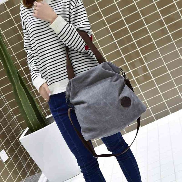 leisure women's simple art portable one shoulder messenger women's large capacity multi compartment canvas bag
leisure women's simple art portable one shoulder messenger women's large capacity multi compartment canvas bag
