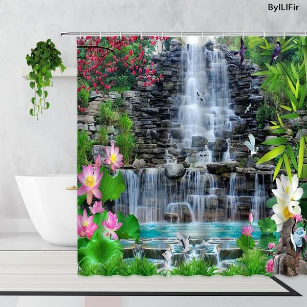 shower curtains mountain cliff waterfall lotus green plant flowers bird natural scenery bathroom bath curtain waterproof fabric
shower curtains mountain cliff waterfall lotus green plant flowers bird natural scenery bathroom bath curtain waterproof fabric