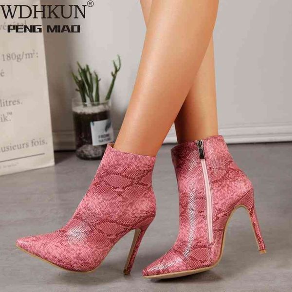 boots high heels ankle women pointed toe footwear fashion party boot snake printing female shoes woman autumn 2021 qy1w, Black
boots high heels ankle women pointed toe footwear fashion party boot snake printing female shoes woman autumn 2021 qy1w, Black