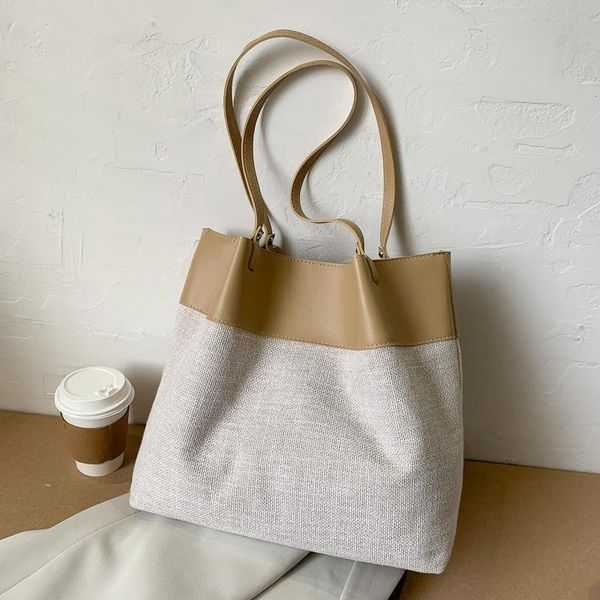 evening bags 2021 large-capacity tote bag women stitching design handbag ins wild shopping one-shoulder big canvas
evening bags 2021 large-capacity tote bag women stitching design handbag ins wild shopping one-shoulder big canvas
