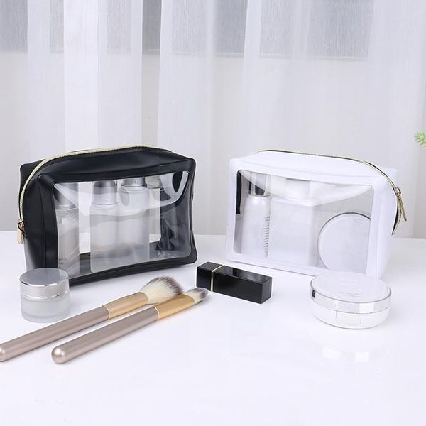 female pvc transparent zipper cosmetic bag for women travel waterproof wash toiletry bags makeup organizer case & cases
female pvc transparent zipper cosmetic bag for women travel waterproof wash toiletry bags makeup organizer case & cases