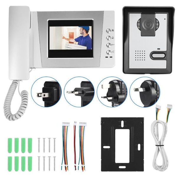 4.3in colorful screen apartment wired video door phone audio visual intercom entry system 2021 fingerprint access control
4.3in colorful screen apartment wired video door phone audio visual intercom entry system 2021 fingerprint access control