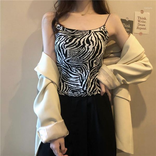 women's tanks & camis print tank women zebra slim cropknitting club crop femme spaghetti strap streetwear clothing, White
women's tanks & camis print tank women zebra slim cropknitting club crop femme spaghetti strap streetwear clothing, White