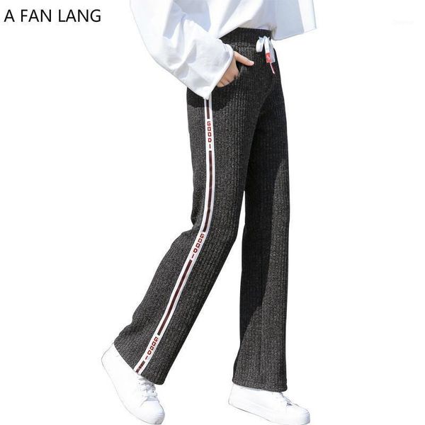 women's pants & capris a fan lang women autumn winter casual sweat loose striped trousers streetwear woman's micro speaker wollens, Black;white
women's pants & capris a fan lang women autumn winter casual sweat loose striped trousers streetwear woman's micro speaker wollens, Black;white
