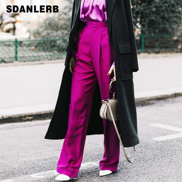 women's pants & capris 2021 spring fashion high waist pure color casual wide-leg all-matching bottoms female trousers long, Black;white
women's pants & capris 2021 spring fashion high waist pure color casual wide-leg all-matching bottoms female trousers long, Black;white