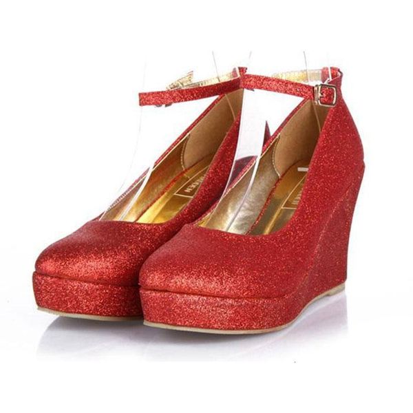 sapatos salto alto femininos cunhas moda ouro vermelho plataforma de casamento noiva, Black
sapatos salto alto femininos cunhas moda ouro vermelho plataforma de casamento noiva, Black