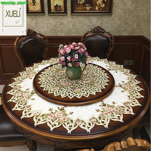 special offer golden rose high-end luxury embroidery cloth art european the round table dust
special offer golden rose high-end luxury embroidery cloth art european the round table dust