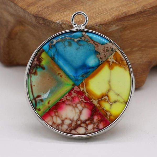 charms selling natural stone pendants, imperial round silver-plated fashion pendant jewelry for making necklace accessories, Bronze;silver
charms selling natural stone pendants, imperial round silver-plated fashion pendant jewelry for making necklace accessories, Bronze;silver