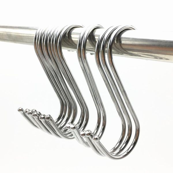 hooks & rails 10 pack s shaped stainless steel metal hangers hanging for kitchen, work shop, bathroom, garden 3.54inch 9cm
hooks & rails 10 pack s shaped stainless steel metal hangers hanging for kitchen, work shop, bathroom, garden 3.54inch 9cm