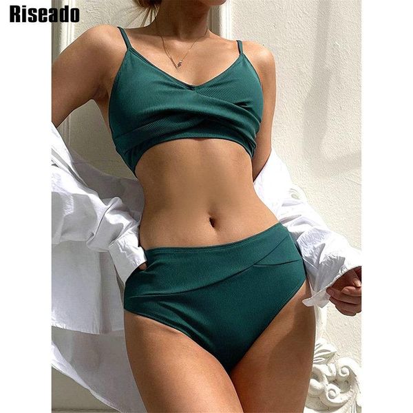 women's swimwear riseado v-neck bikinis 2021 high waist swimsuits ribbed bathing suits push up biquini twisted beachwear, White;black
women's swimwear riseado v-neck bikinis 2021 high waist swimsuits ribbed bathing suits push up biquini twisted beachwear, White;black