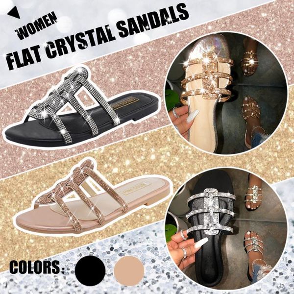 sandals flat retro slippers crystal women's summer footwear bohemian style slipper ladies bohemia beach flip flop slaps 2021, Black
sandals flat retro slippers crystal women's summer footwear bohemian style slipper ladies bohemia beach flip flop slaps 2021, Black
