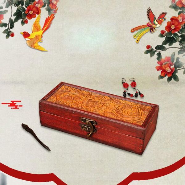vintage wooden box creative jewelry storage retro packaging delicate cosmetics container for party home bedroom bottles & jars
vintage wooden box creative jewelry storage retro packaging delicate cosmetics container for party home bedroom bottles & jars