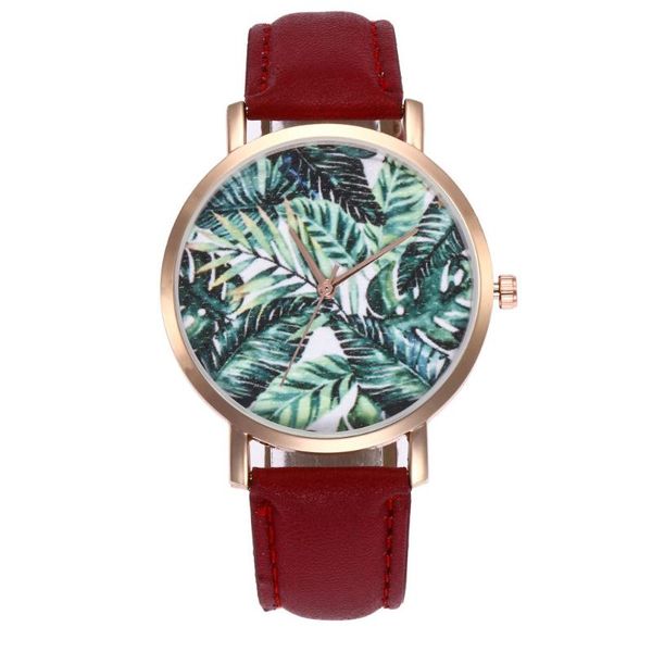 wristwatches women rainforest leaves fashion leather simple business quartz wrist watch case kadin kol saati zegarki damskie clock, Slivery;brown
wristwatches women rainforest leaves fashion leather simple business quartz wrist watch case kadin kol saati zegarki damskie clock, Slivery;brown