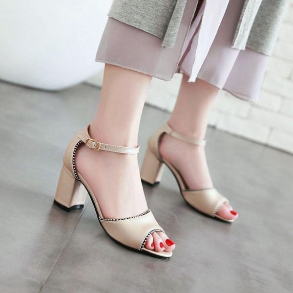 dress shoes big size 9 11-15 high heels sandals women woman summer ladies solid color word with bag and open toe, Black
dress shoes big size 9 11-15 high heels sandals women woman summer ladies solid color word with bag and open toe, Black