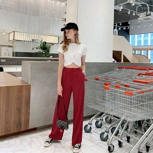 women's pants & capris for women spring autumn high waist wide leg straight leisure loose thin section solid color trousers female a107, Black;white
women's pants & capris for women spring autumn high waist wide leg straight leisure loose thin section solid color trousers female a107, Black;white