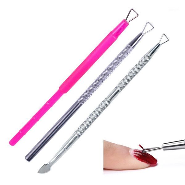 1pcs stainless steel nail polish gel remover dual-ended pink silver manicure anti skid cuticle pusher art tool sa6571
1pcs stainless steel nail polish gel remover dual-ended pink silver manicure anti skid cuticle pusher art tool sa6571