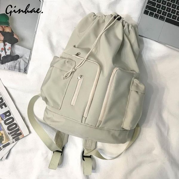 backpack vintage solid string multi-pocket large capacity school bags for teenage girls waterproof nylon book
backpack vintage solid string multi-pocket large capacity school bags for teenage girls waterproof nylon book