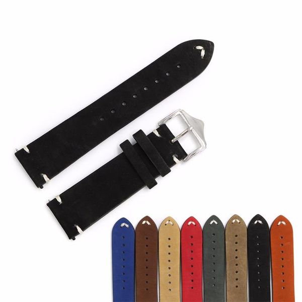 watch bands carlywet 20 22 24mm cowhide suede leather black orange vintage band strap belt for, Black;brown
watch bands carlywet 20 22 24mm cowhide suede leather black orange vintage band strap belt for, Black;brown