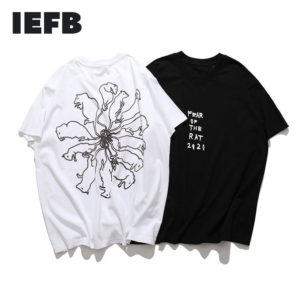 iefb summer fashion men's solid color hand painted mouse print loose short sleeve t-shirt black white causal tee 9y5782 210524, White;black
iefb summer fashion men's solid color hand painted mouse print loose short sleeve t-shirt black white causal tee 9y5782 210524, White;black