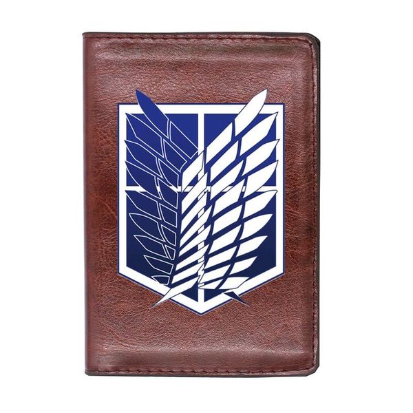 card holders fashion attack on titan leather travel passport case personality men women id holder cover, Brown;gray
card holders fashion attack on titan leather travel passport case personality men women id holder cover, Brown;gray