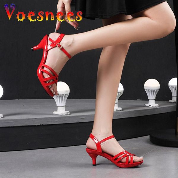 sandals women heeled shoes 2021 summer simple style 6cm thin strap sandal peep toe fashion brand lady buckle size 43, Black
sandals women heeled shoes 2021 summer simple style 6cm thin strap sandal peep toe fashion brand lady buckle size 43, Black