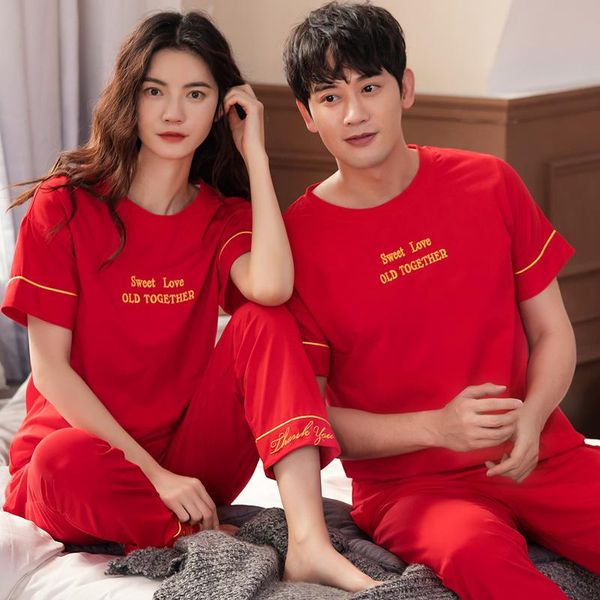 women's sleepwear alibaba group and general manager of cloud xuan couples pajamas female summer pure cotton short sleeve trousers set t, Black;red
women's sleepwear alibaba group and general manager of cloud xuan couples pajamas female summer pure cotton short sleeve trousers set t, Black;red
