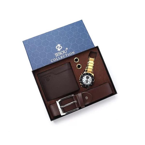 wristwatches fashion luxury men's watch leather belt folding wallet cufflinks gifts sets for men gift 4pcs/set boyfriend, Slivery;brown
wristwatches fashion luxury men's watch leather belt folding wallet cufflinks gifts sets for men gift 4pcs/set boyfriend, Slivery;brown