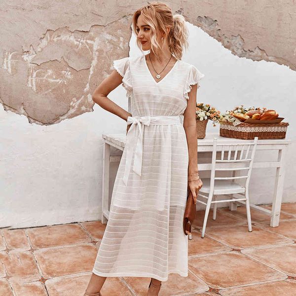 2021 new summer ladies vintage lace up women ruffles v-neck solid high waist black white mid-calf elegant dress, Black;gray
2021 new summer ladies vintage lace up women ruffles v-neck solid high waist black white mid-calf elegant dress, Black;gray