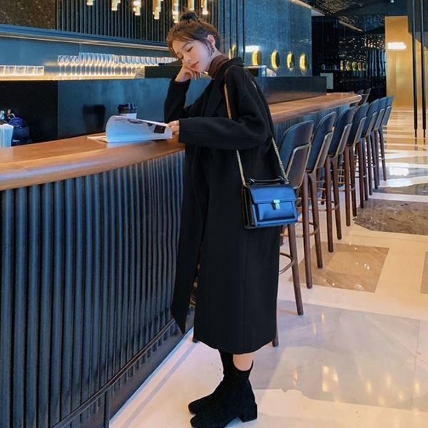 women's wool & blends 2021 winter elegant blend women korean fashion black long coats vintage minimalist overcoat camel oversize outwea
women's wool & blends 2021 winter elegant blend women korean fashion black long coats vintage minimalist overcoat camel oversize outwea