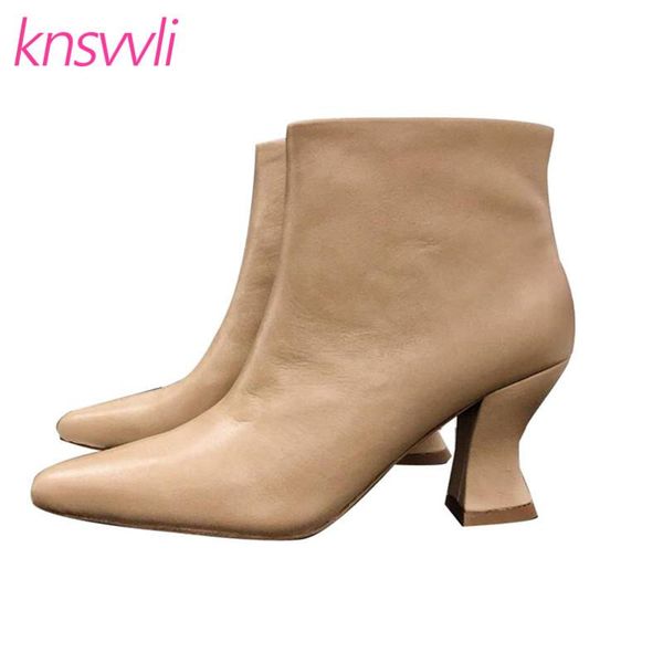 boots hoof heels ankle for women genuine leather short designer runway party shoes woman high botas de mujer, Black
boots hoof heels ankle for women genuine leather short designer runway party shoes woman high botas de mujer, Black