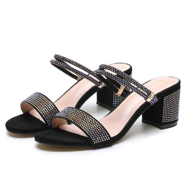 dress shoes rhinestones narrow band gladiator sandals women slingbacks summer slides woman thick heels crystal nude sandalias mujer, Black
dress shoes rhinestones narrow band gladiator sandals women slingbacks summer slides woman thick heels crystal nude sandalias mujer, Black