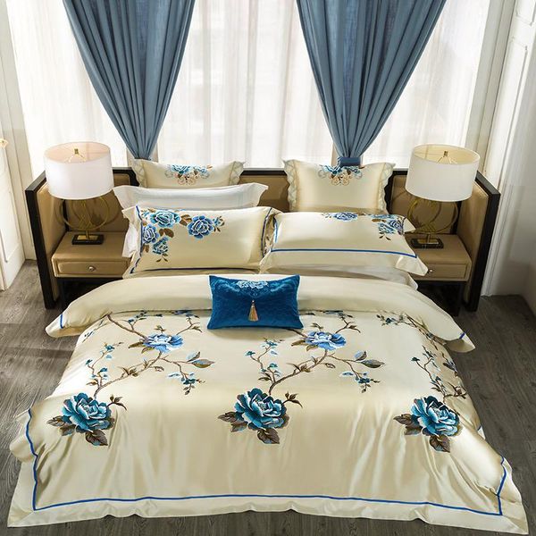 bedding sets luxury egyptian cotton bloom blue flowers embroidery wedding set satin silky duvet cover bed sheet bedspread pillowcase
bedding sets luxury egyptian cotton bloom blue flowers embroidery wedding set satin silky duvet cover bed sheet bedspread pillowcase