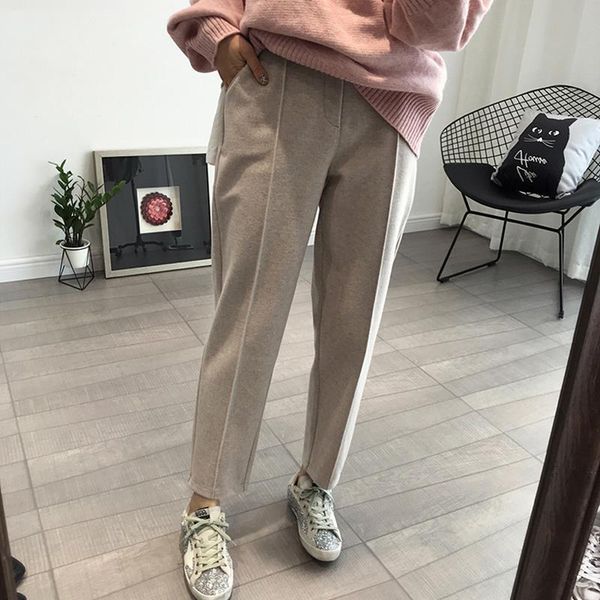 winter thicken pencil womens capri plus size wool autumn high waist loose acrylic trousers capris good fabric, Black;white
winter thicken pencil womens capri plus size wool autumn high waist loose acrylic trousers capris good fabric, Black;white