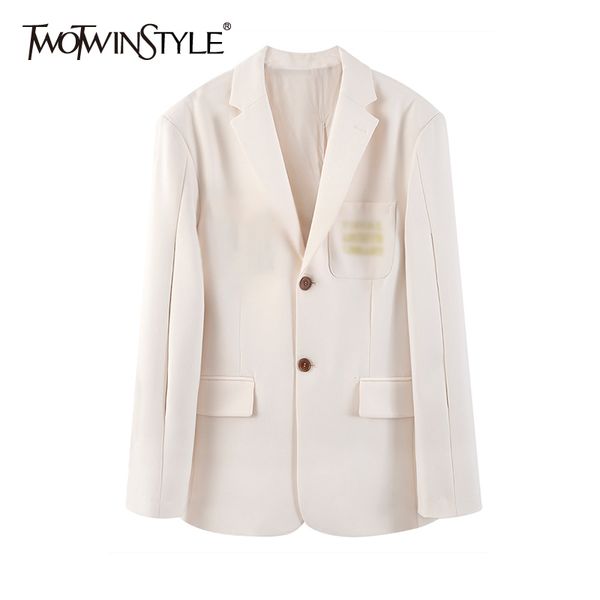 apricot elegant blazer for women notched long sleeve straight korean minimalist blazers female spring fashion style 210524, White;black
apricot elegant blazer for women notched long sleeve straight korean minimalist blazers female spring fashion style 210524, White;black
