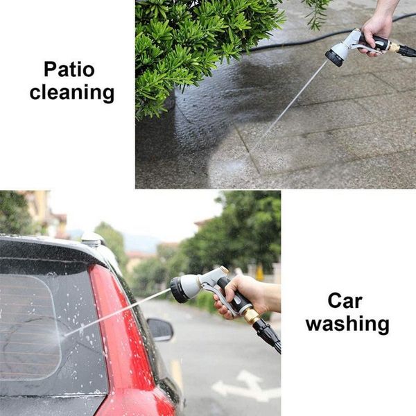water gun 360 degrees rotating nozzle spray head 7 modes watering metal high-pressure for garden car cleaning supplies equipments
water gun 360 degrees rotating nozzle spray head 7 modes watering metal high-pressure for garden car cleaning supplies equipments