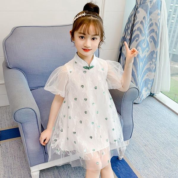 girls cheongsam dress 2021 summer children hanfu short sleeve princess dresses vestidos costume kids girl's, Red;yellow
girls cheongsam dress 2021 summer children hanfu short sleeve princess dresses vestidos costume kids girl's, Red;yellow