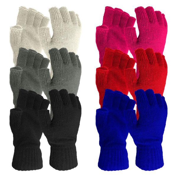 cycling gloves men's and women's winter thicken warm fashion solid color stretch knitted half-finger touch screen mittens, Black
cycling gloves men's and women's winter thicken warm fashion solid color stretch knitted half-finger touch screen mittens, Black