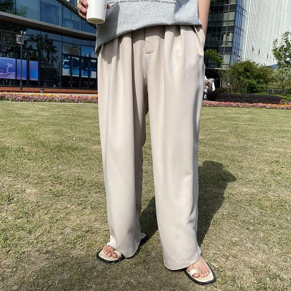 men's pants spring wide-leg fashion solid color casual men streetwear korean loose straight-leg mens trousers m-xl, Black
men's pants spring wide-leg fashion solid color casual men streetwear korean loose straight-leg mens trousers m-xl, Black