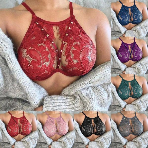 bras women's solid color hollow lace lingerie for women plus size feminina nderwear, Red;black
bras women's solid color hollow lace lingerie for women plus size feminina nderwear, Red;black