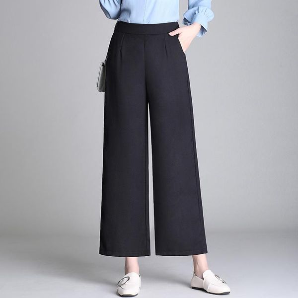 women's pants & capris wide leg women black high waist trousers casual loose womens summer plus size, Black;white
women's pants & capris wide leg women black high waist trousers casual loose womens summer plus size, Black;white