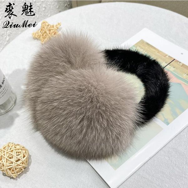 berets winter ear protector fur soft fluffy luxury mink female gift party outdoor cover warm real earmuffs, Blue;gray
berets winter ear protector fur soft fluffy luxury mink female gift party outdoor cover warm real earmuffs, Blue;gray