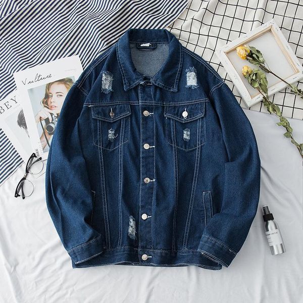 men's jackets 2021 spring and summer chinese style quality comfortable cotton tide male harajuku loose sports campus hole denim jacket, Black;brown
men's jackets 2021 spring and summer chinese style quality comfortable cotton tide male harajuku loose sports campus hole denim jacket, Black;brown