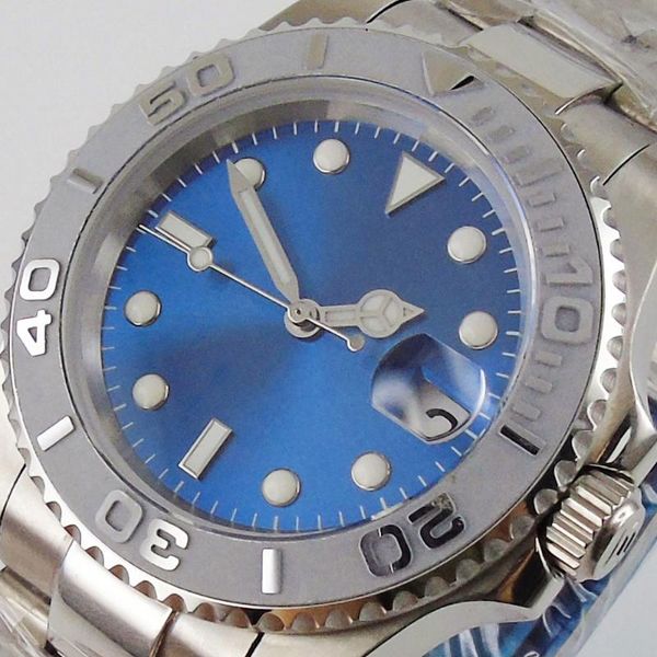 wristwatches japan nh35 miyota 8215 automatic men watch ceramic insert bezel oyster strap sterile blue sunburst dial sapphire crystal, Slivery;brown
wristwatches japan nh35 miyota 8215 automatic men watch ceramic insert bezel oyster strap sterile blue sunburst dial sapphire crystal, Slivery;brown