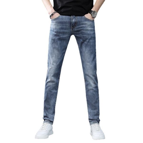 men's jeans skinny men clothing brand summer stretch pencil pants mens fashion casual streetwear elastic denim long trousers male, Blue
men's jeans skinny men clothing brand summer stretch pencil pants mens fashion casual streetwear elastic denim long trousers male, Blue