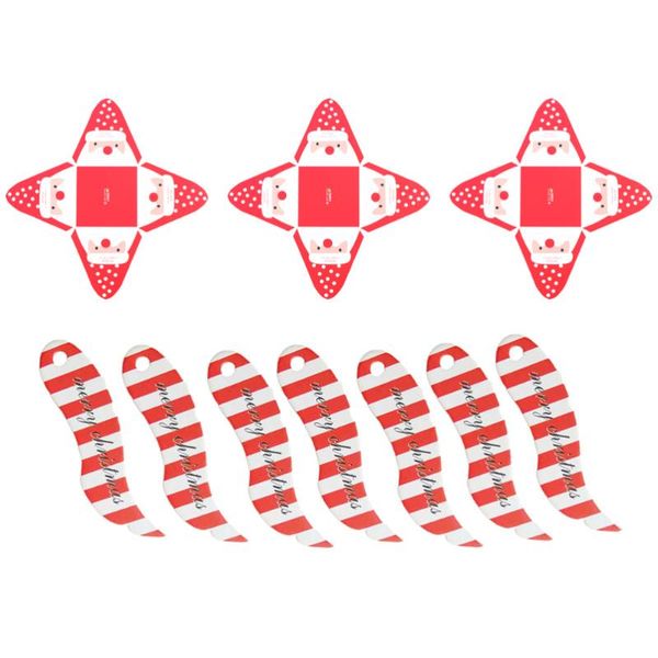 gift wrap 1 set santa claus and striped pattern pyramid candy box chocolate boxes for christmas party (red)
gift wrap 1 set santa claus and striped pattern pyramid candy box chocolate boxes for christmas party (red)